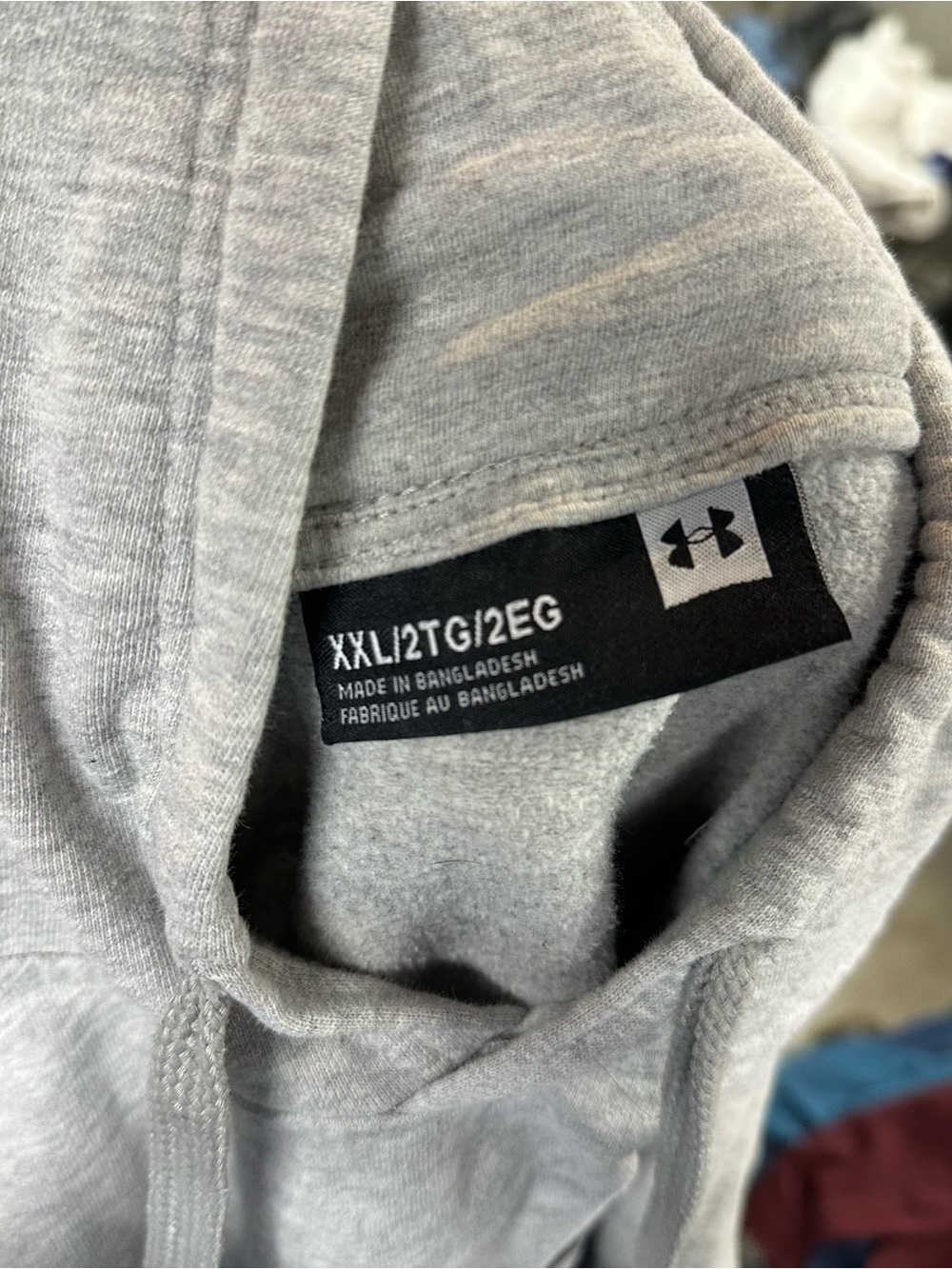 Under Armour Heather Gray Pullover Hoodie - Picture 2 of 2
